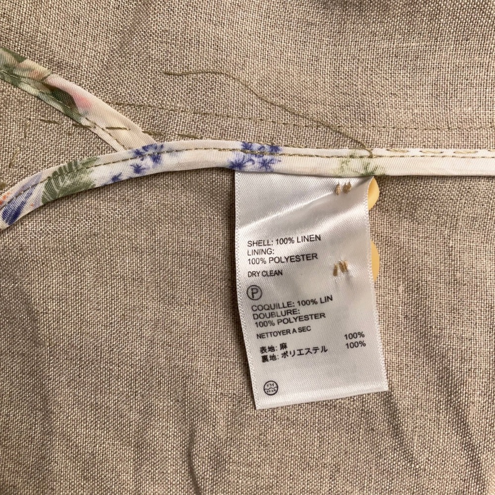 Tommy Bahama Blazer Mens M/44R Beige‎ Linen Tropical Lightweight Neutral Jacket - Picture 7 of 12